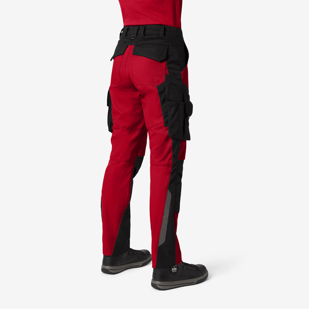 FHB Damen Arbeitshose Annette Rot/Schwarz 125610