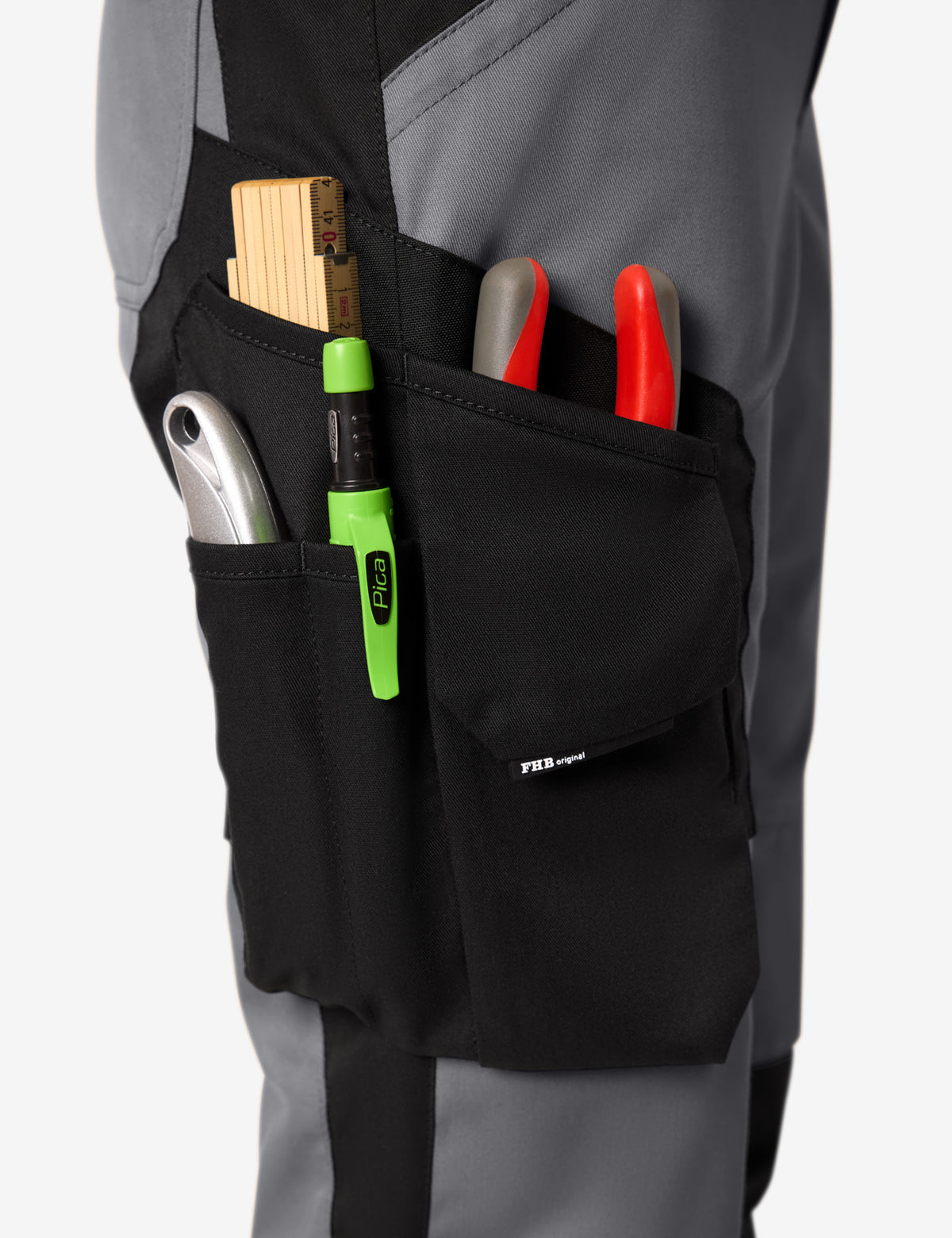 FHB Damen Arbeitshose Annette Grau/Schwarz 125610