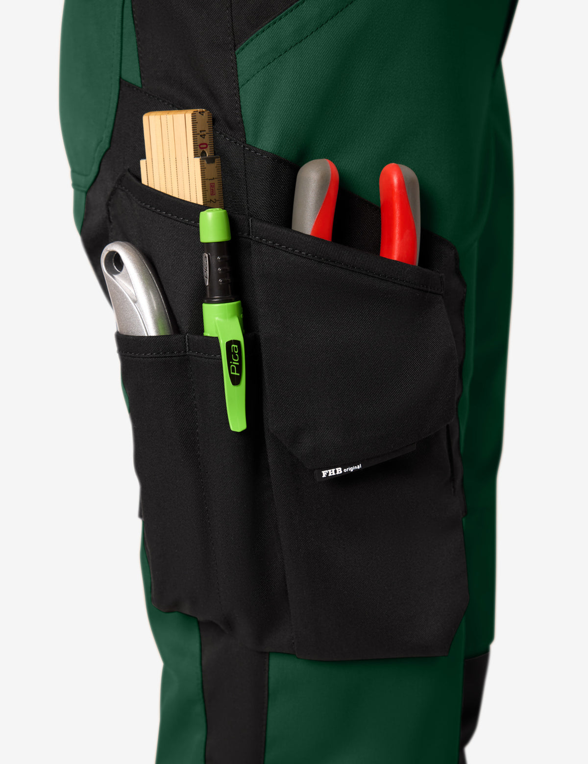 FHB Damen Arbeitshose Annette Grün/Schwarz 125610
