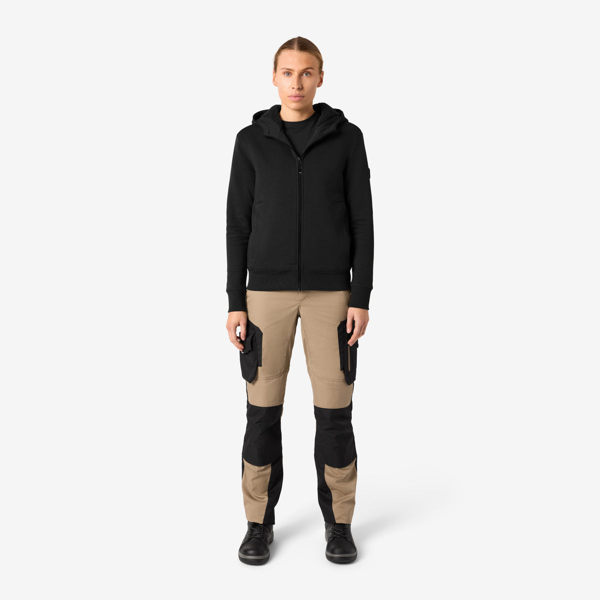 FHB Sweatjacke mit warmem Teddyfutter Hajo Schwarz 820140