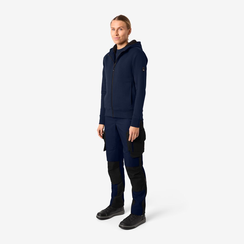 FHB Sweatjacke mit warmem Teddyfutter Hajo Marine 820140
