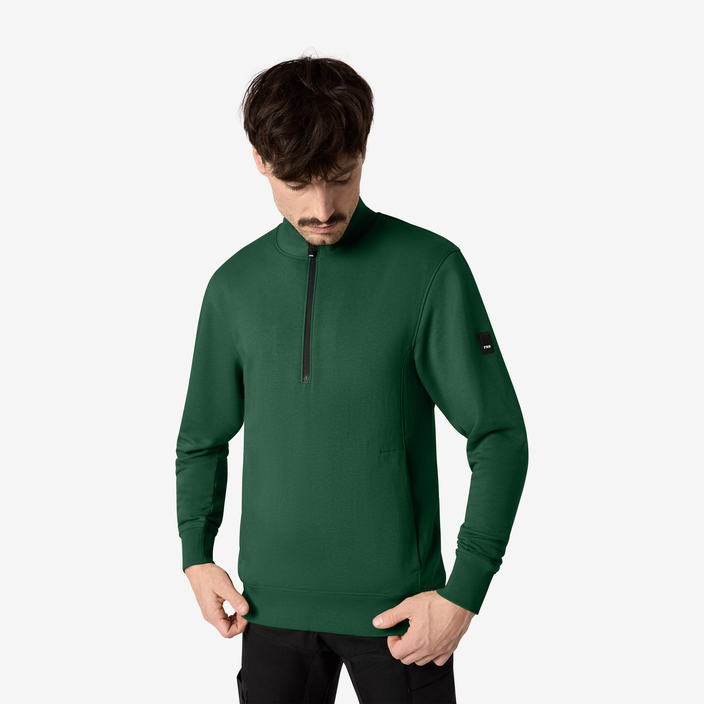 FHB Zip-Sweatshirt Troyer Kalle unisex Grün 821150