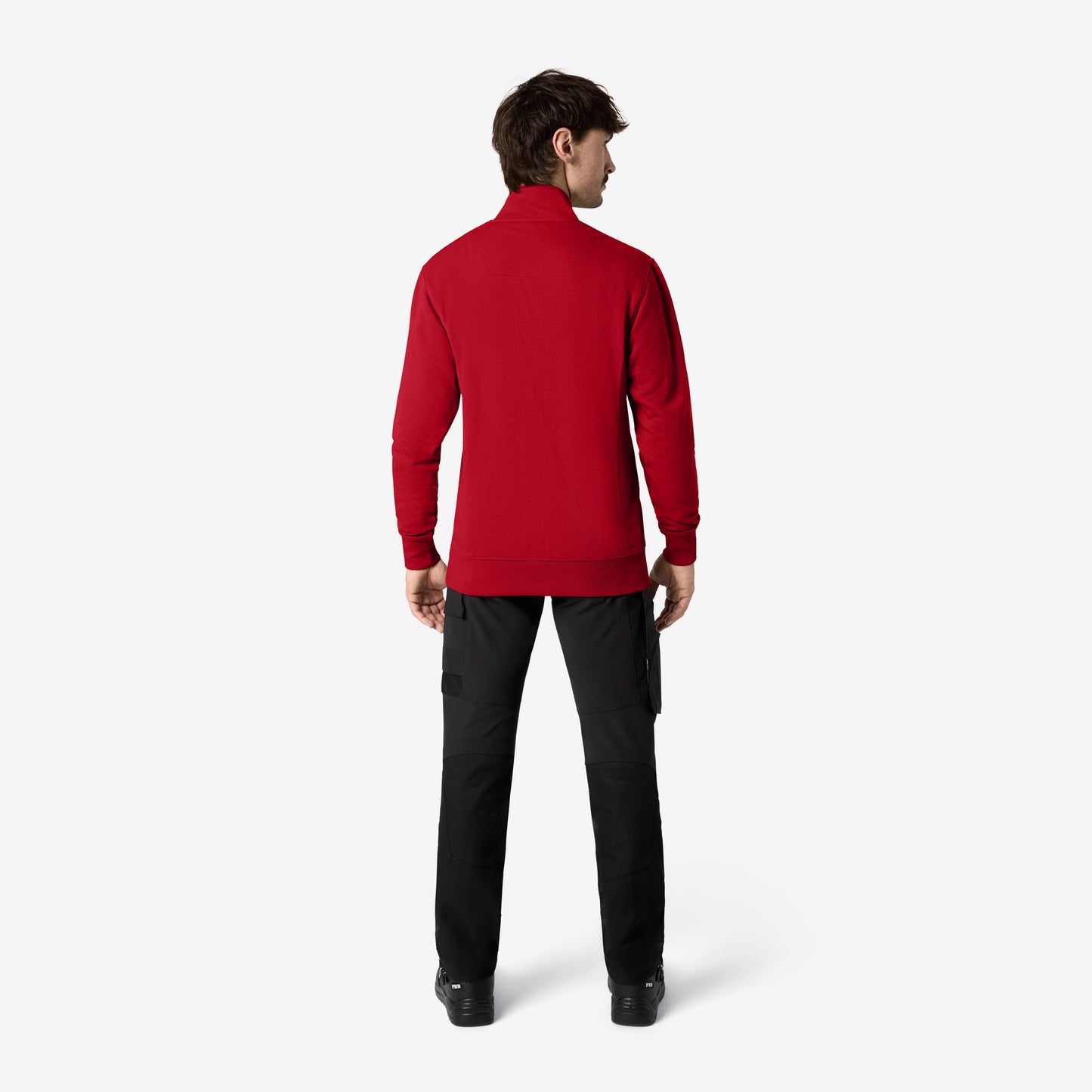 FHB Zip-Sweatshirt Troyer Kalle unisex Rot 821150