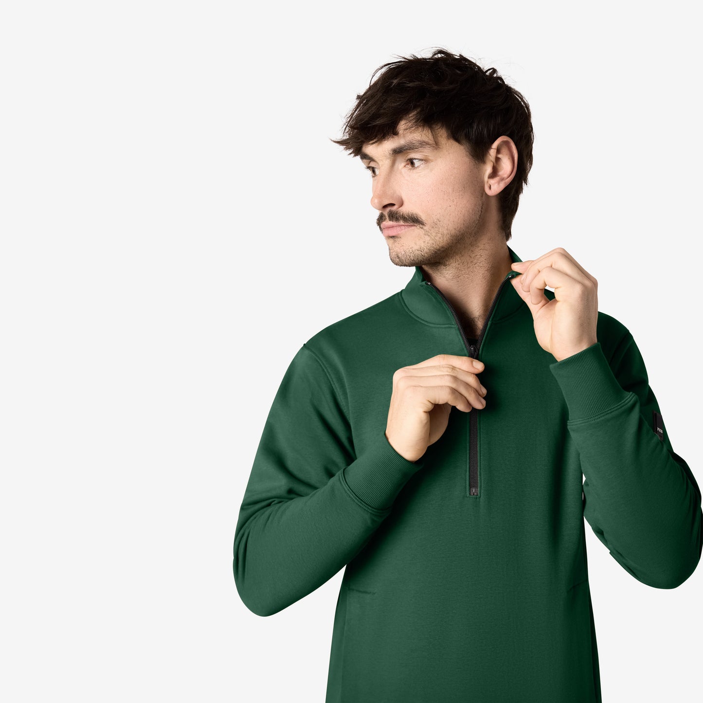 FHB Zip-Sweatshirt Troyer Kalle unisex Grün 821150