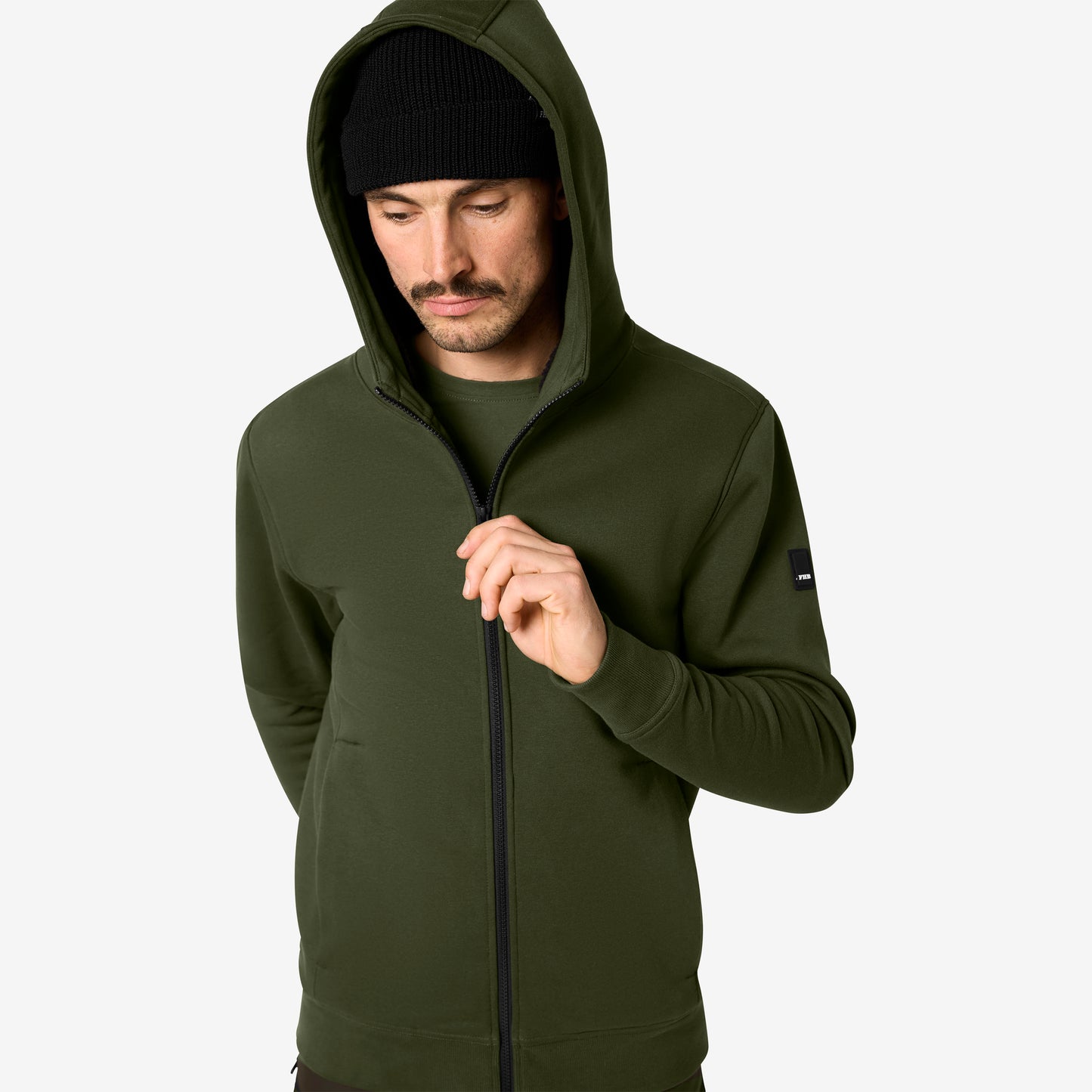 FHB Sweatjacke mit warmem Teddyfutter Hajo Oliv 820140