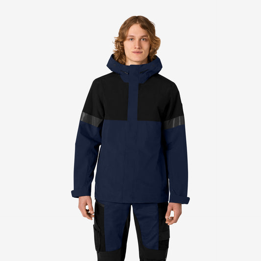 FHB Luca Regenjacke Hardshelljacke Marine/Schwarz 78136