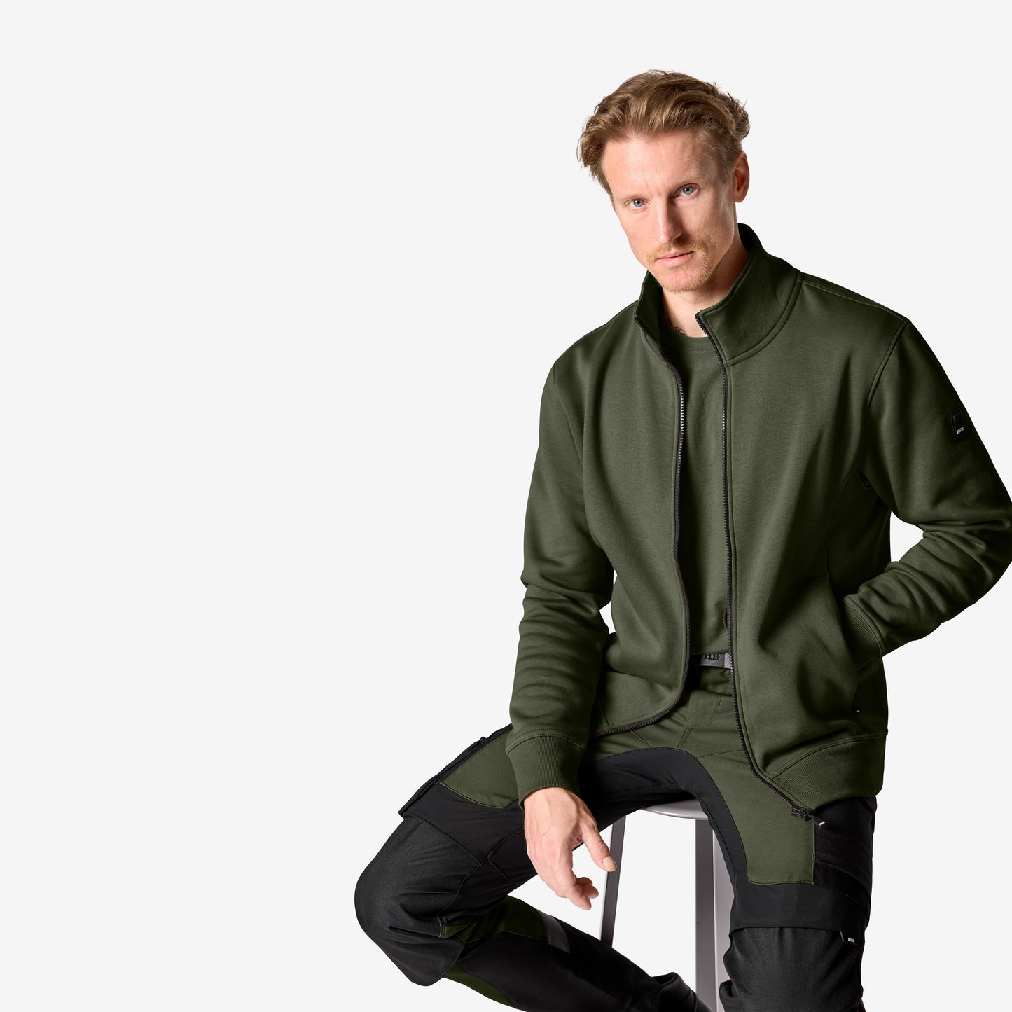 FHB Sweatjacke Eugen Oliv 820135