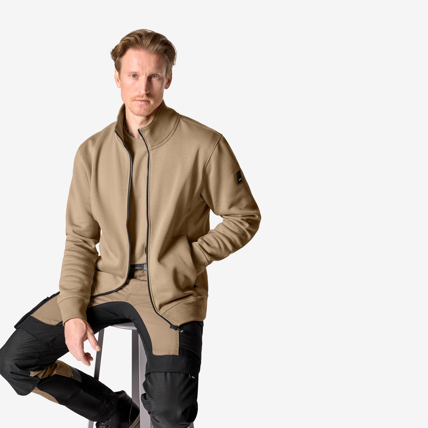 FHB Sweatjacke Eugen Beige 820135