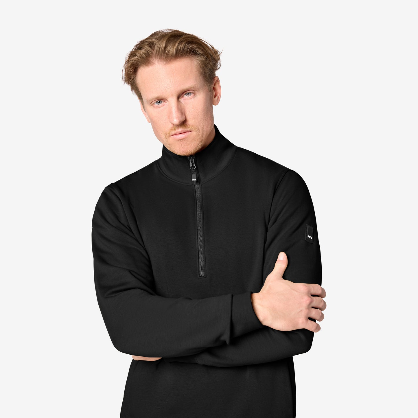 FHB Zip-Sweatshirt Troyer Kalle unisex Schwarz 821150