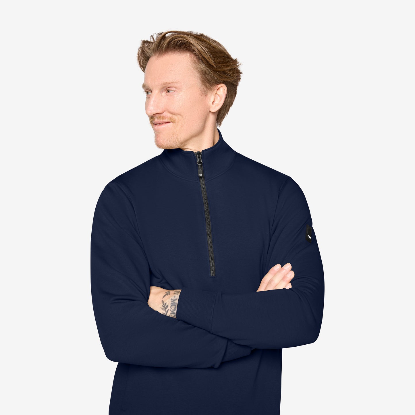 FHB Zip-Sweatshirt Troyer Kalle unisex Marine 821150