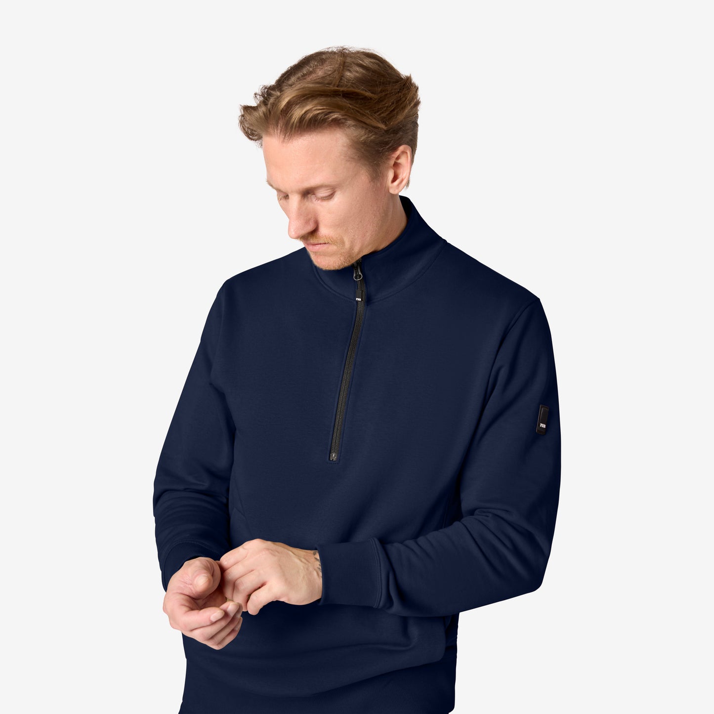 FHB Zip-Sweatshirt Troyer Kalle unisex Marine 821150