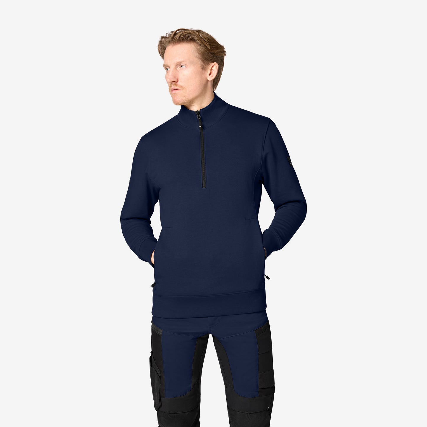 FHB Zip-Sweatshirt Troyer Kalle unisex Marine 821150