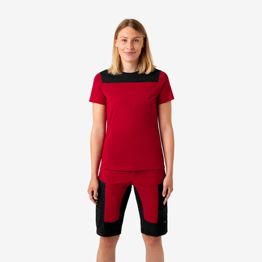 FHB Kira T-Shirt Frauen Rot/Schwarz 822210