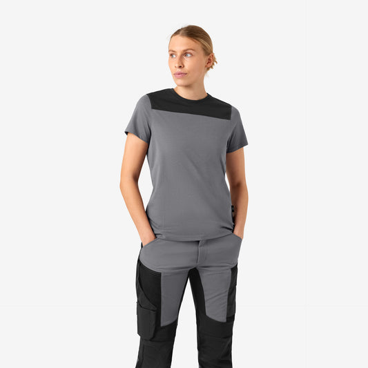 FHB Kira T-Shirt Frauen Grau/Schwarz 822210