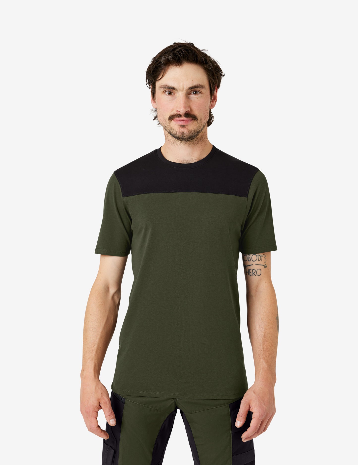 FHB Knut T-Shirt Oliv/Schwarz 822200