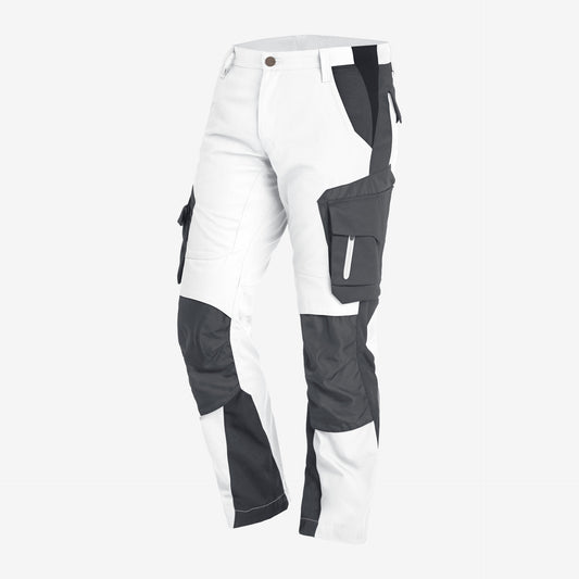 FHB Florian Arbeitshose Bundhose Weiß/Anthrazit 125100