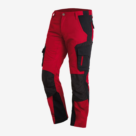 FHB Florian Arbeitshose Bundhose Rot/Schwarz 125100