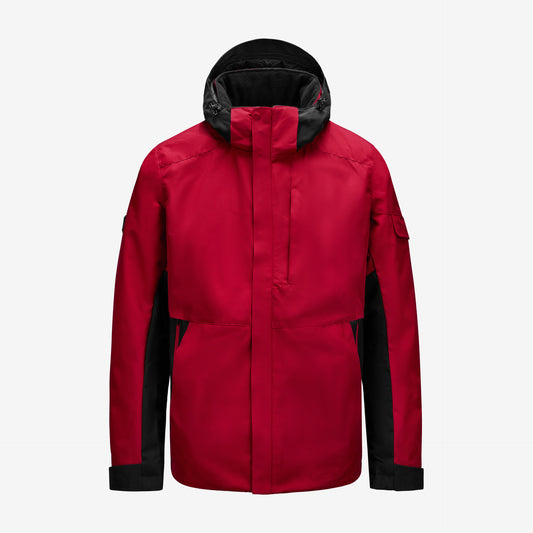 FHB Winterjacke Georg Primaloft Rot/Schwarz 80101
