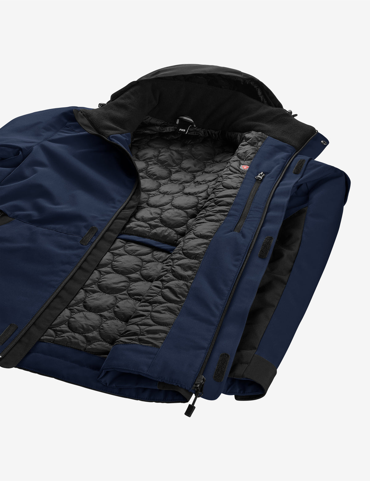 FHB Winterjacke Georg Primaloft Marine/Schwarz 80101