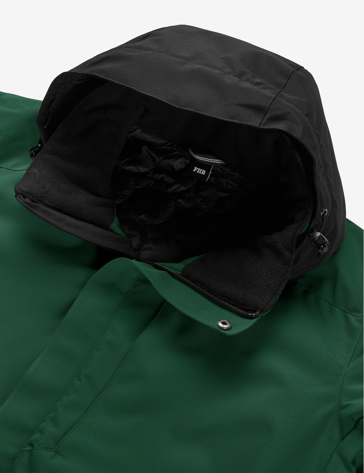 FHB Winterjacke Georg Primaloft Grün/Schwarz 80101