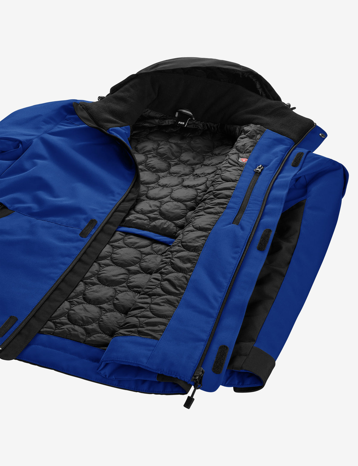 FHB Winterjacke Georg Primaloft Royalblau/Schwarz 80101
