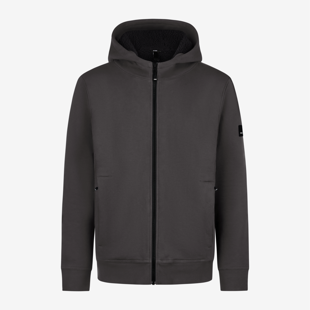 FHB Sweatjacke mit warmem Teddyfutter Hajo Anthrazit 820140