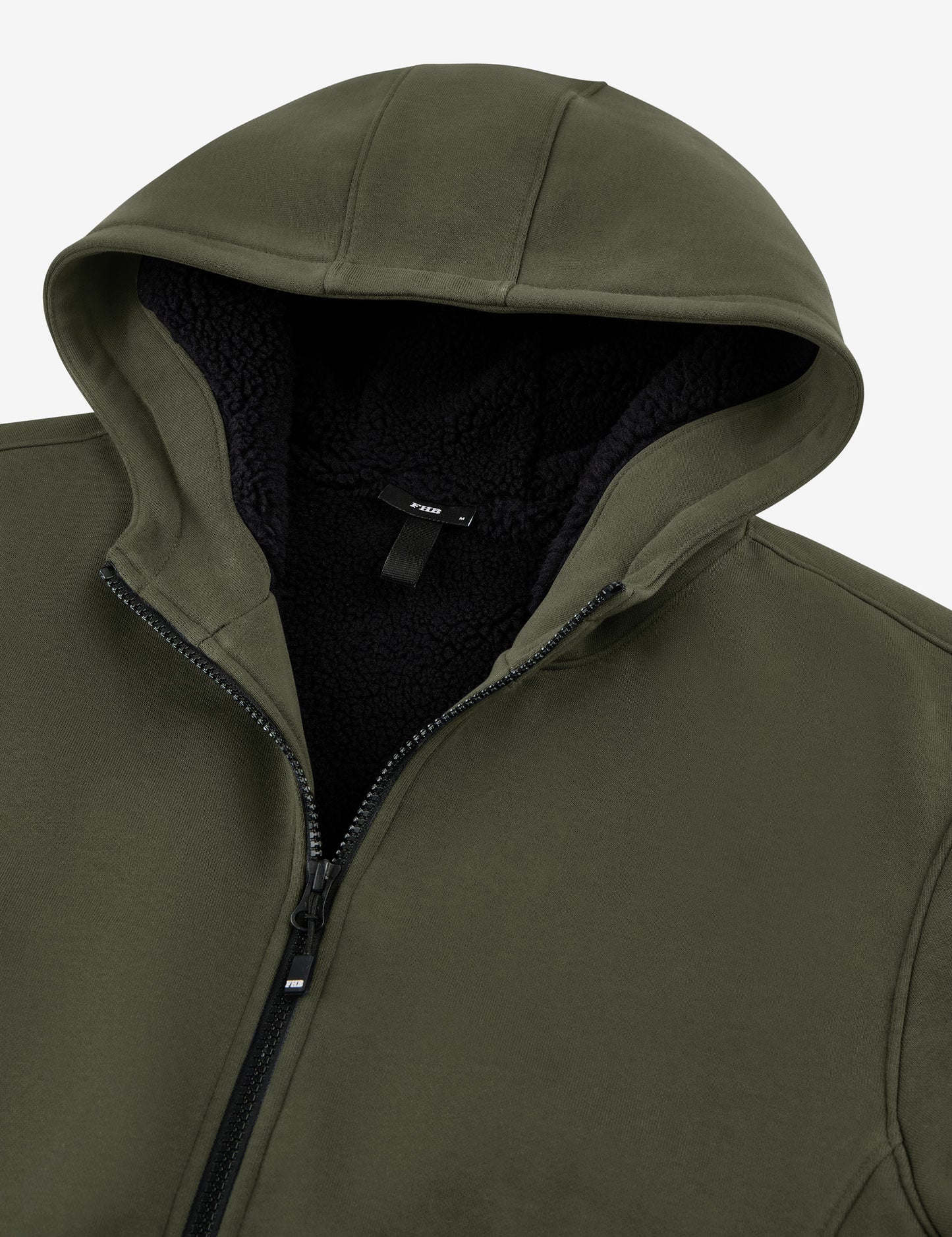 FHB Sweatjacke mit warmem Teddyfutter Hajo Oliv 820140
