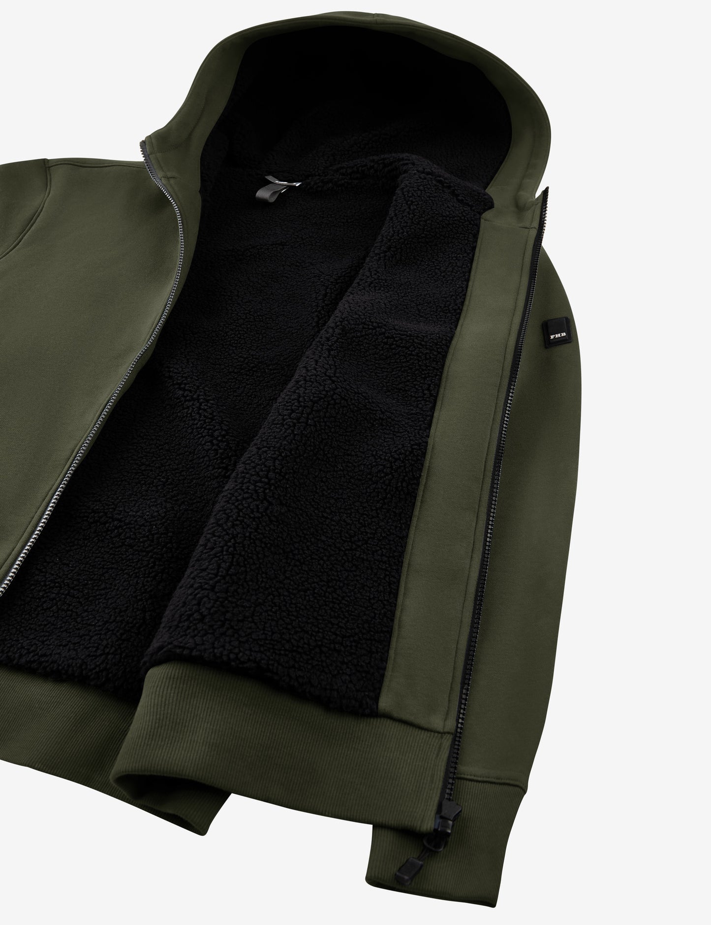 FHB Sweatjacke mit warmem Teddyfutter Hajo Oliv 820140