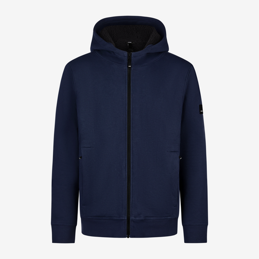 FHB Sweatjacke mit warmem Teddyfutter Hajo Marine 820140