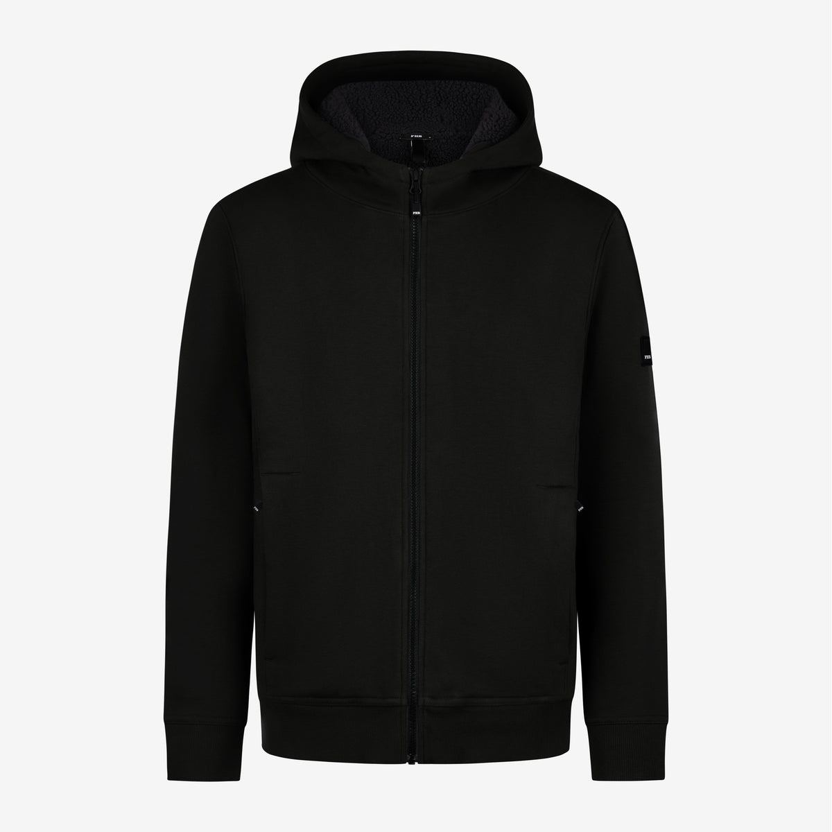 FHB Sweatjacke mit warmem Teddyfutter Hajo Schwarz 820140