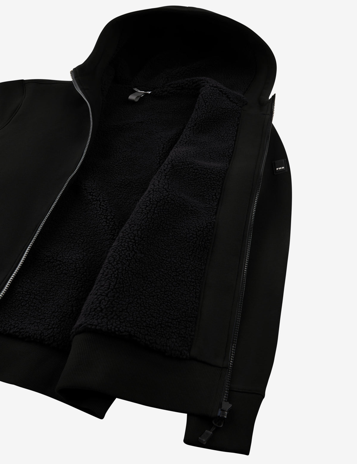 FHB Sweatjacke mit warmem Teddyfutter Hajo Schwarz 820140