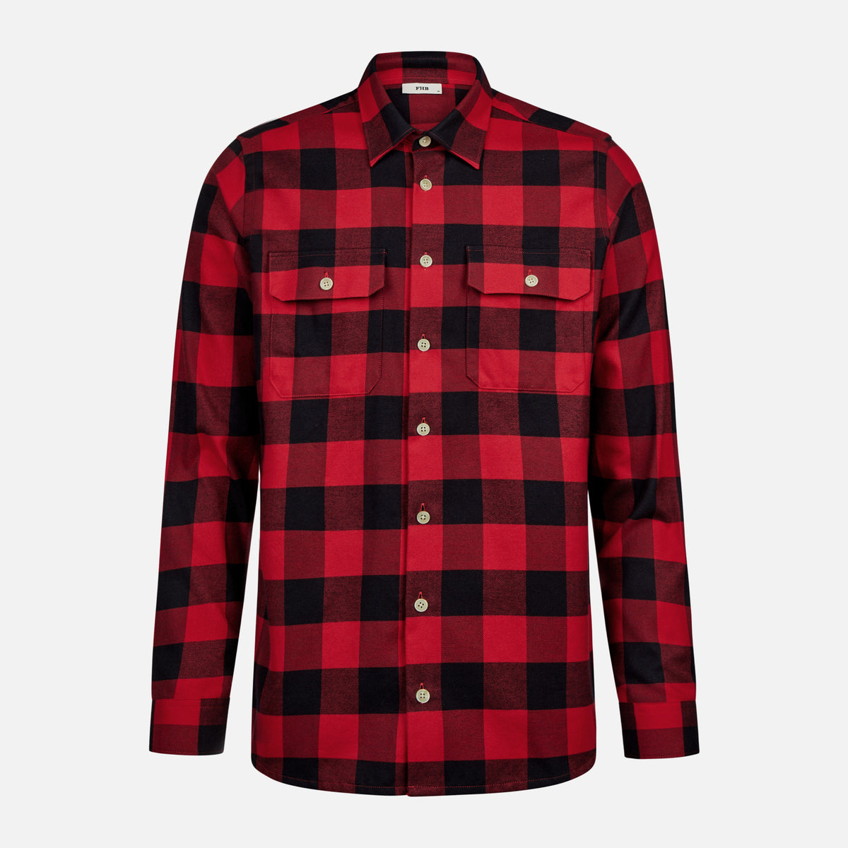 FHB Arbeitshemd Flannelhemd Horst Rot/Schwarz 90522