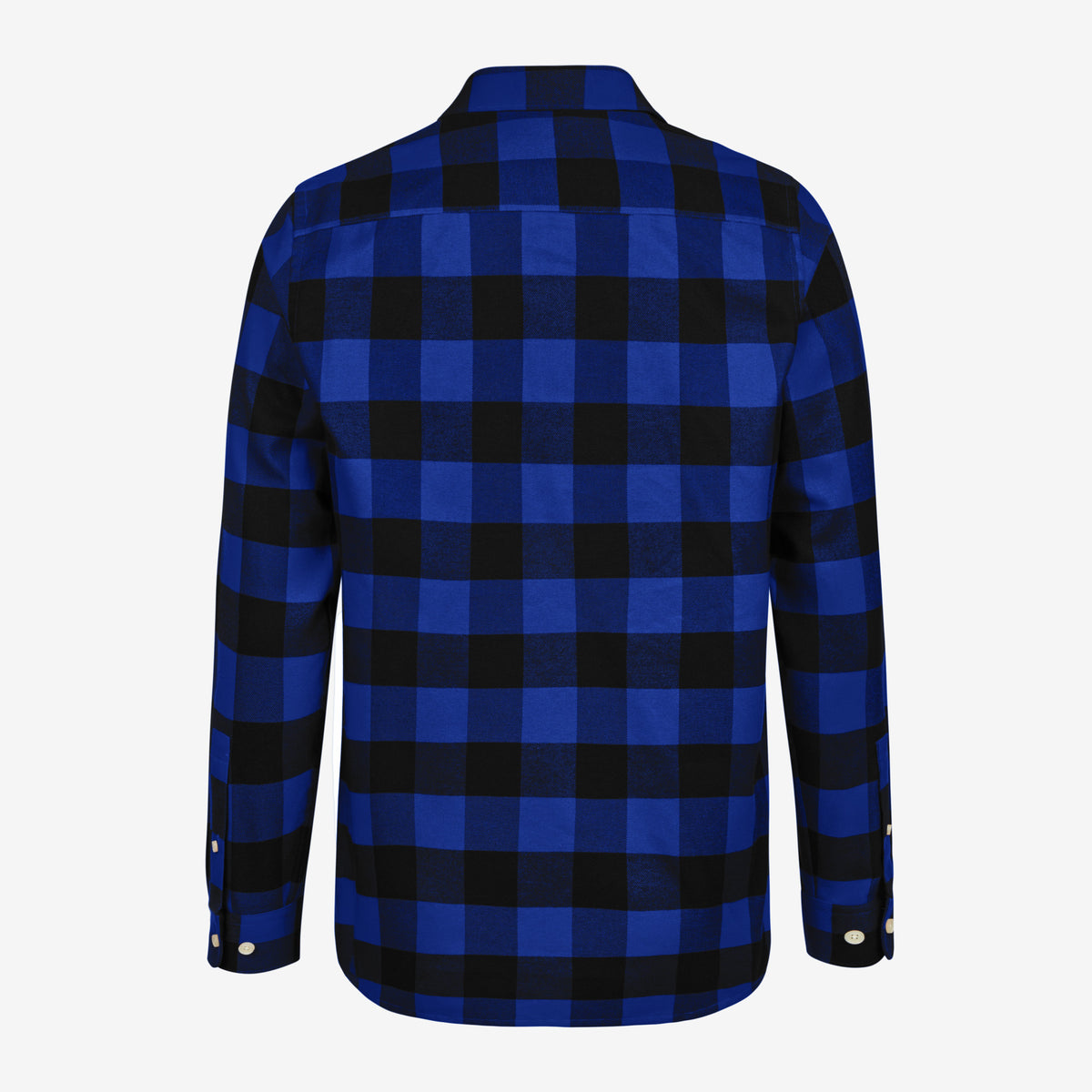 FHB Arbeitshemd Flannelhemd Horst Royalblau/Schwarz 90522