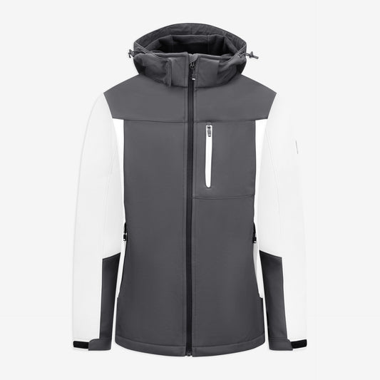 FHB Softshelljacke Jannik Allwetterjacke Weiß/Anthrazit 79105