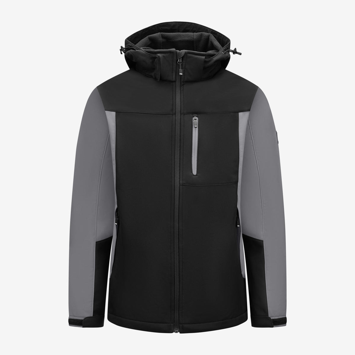 FHB Softshelljacke Jannik Allwetterjacke Grau/Schwarz 79105