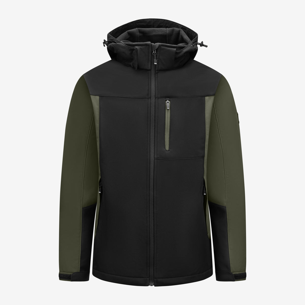 FHB Softshelljacke Jannik Allwetterjacke Oliv/Schwarz 79105