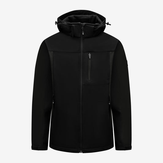 FHB Softshelljacke Jannik Allwetterjacke Schwarz 79105