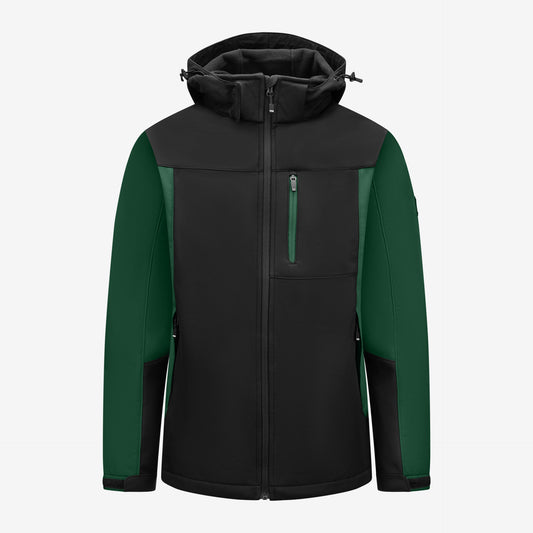 FHB Softshelljacke Jannik Allwetterjacke Grün/Schwarz 79105