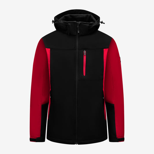 FHB Softshelljacke Jannik Allwetterjacke Rot/Schwarz 79105