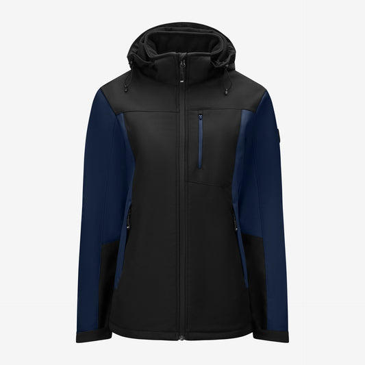 FHB Julia Damen Softshelljacke Marine/Schwarz 79120