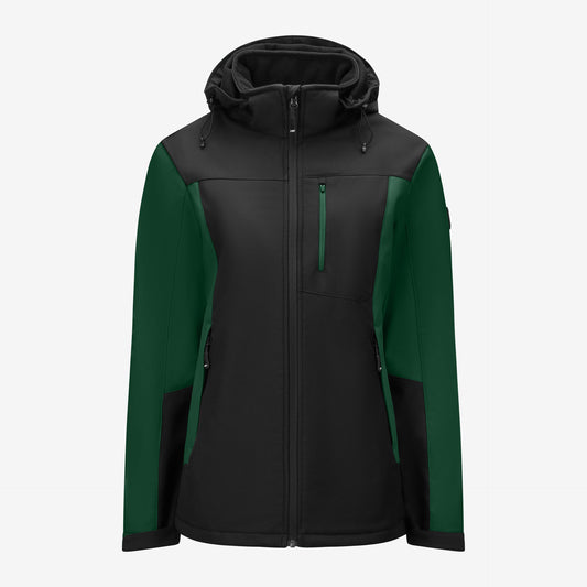 FHB Julia Damen Softshelljacke Grün/Schwarz 79120