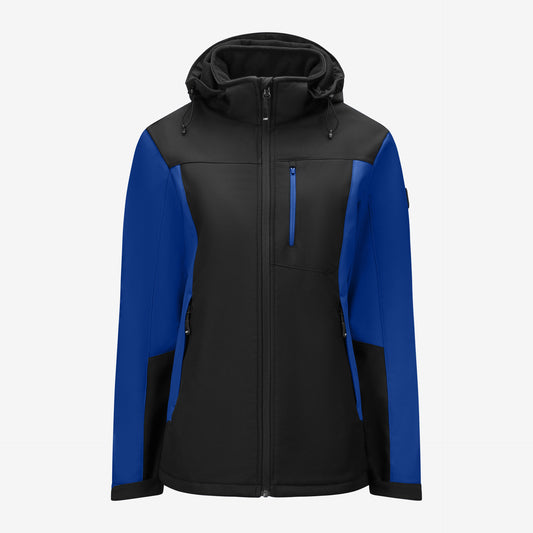 FHB Julia Damen Softshelljacke Royalblau/Schwarz 79120