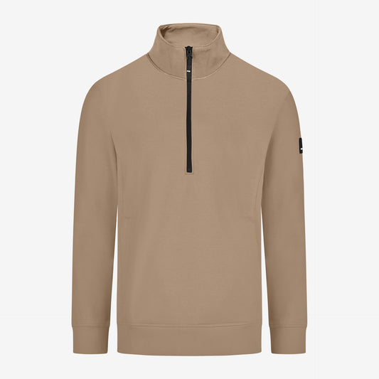 FHB Zip-Sweatshirt Troyer Kalle unisex Beige 821150