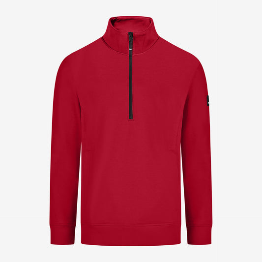 FHB Zip-Sweatshirt Troyer Kalle unisex Rot 821150