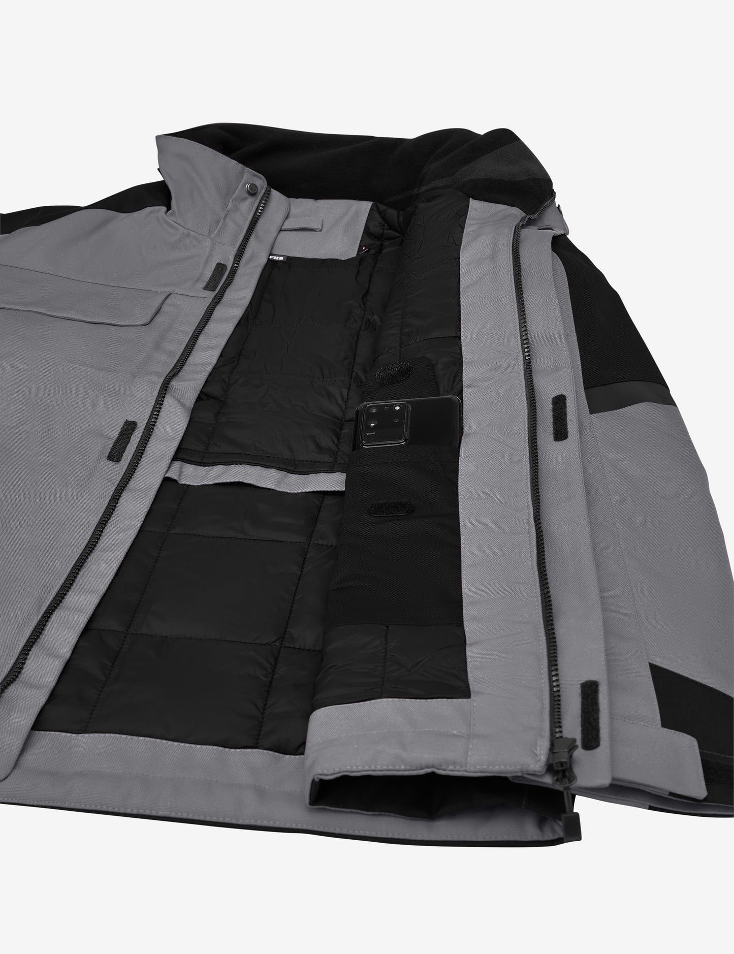 FHB Lars Arbeitsjacke Winter Grau/Schwarz 19035