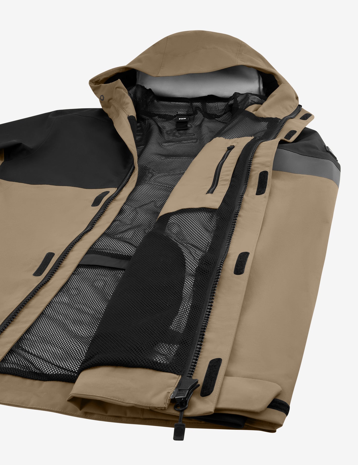 FHB Luca Regenjacke Hardshelljacke Beige/Schwarz 78136