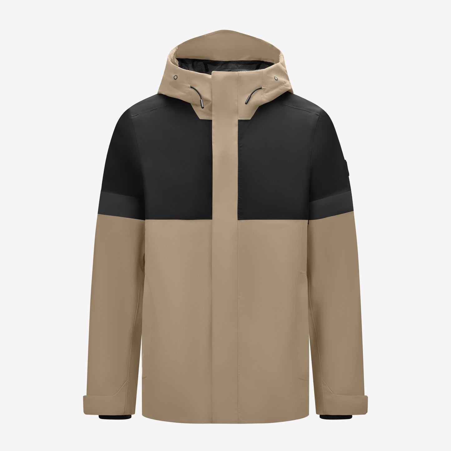 FHB Luca Regenjacke Hardshelljacke Beige/Schwarz 78136