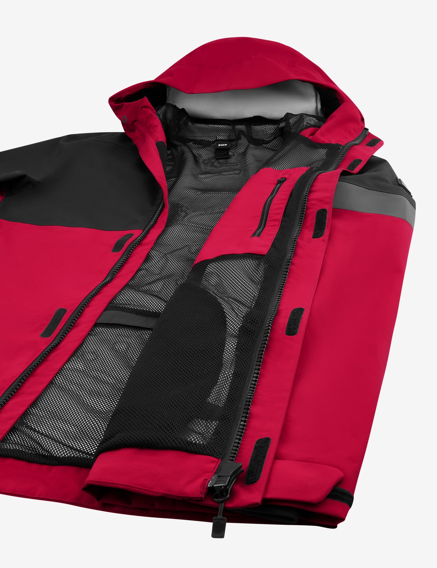 FHB Luca Regenjacke Hardshelljacke Rot/Schwarz 78136