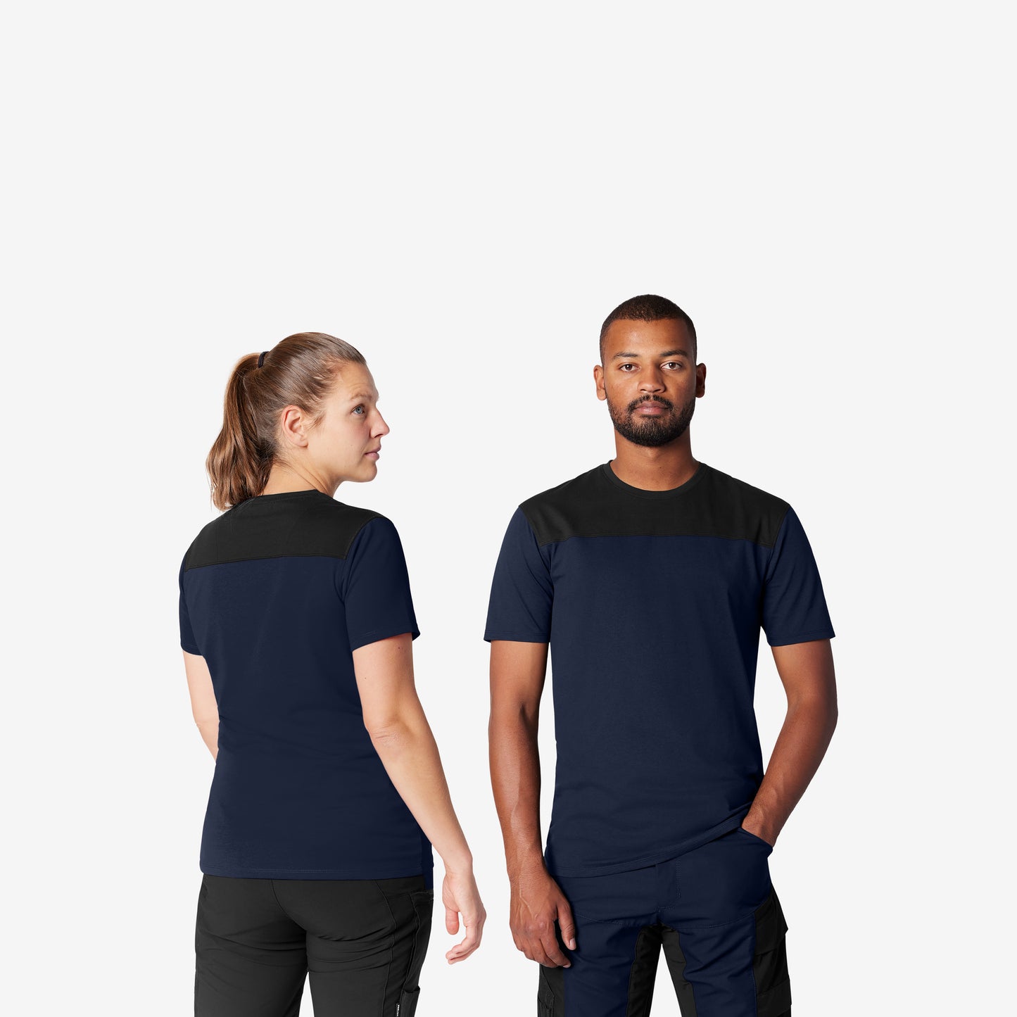 FHB Knut T-Shirt Marine/Schwarz 822200
