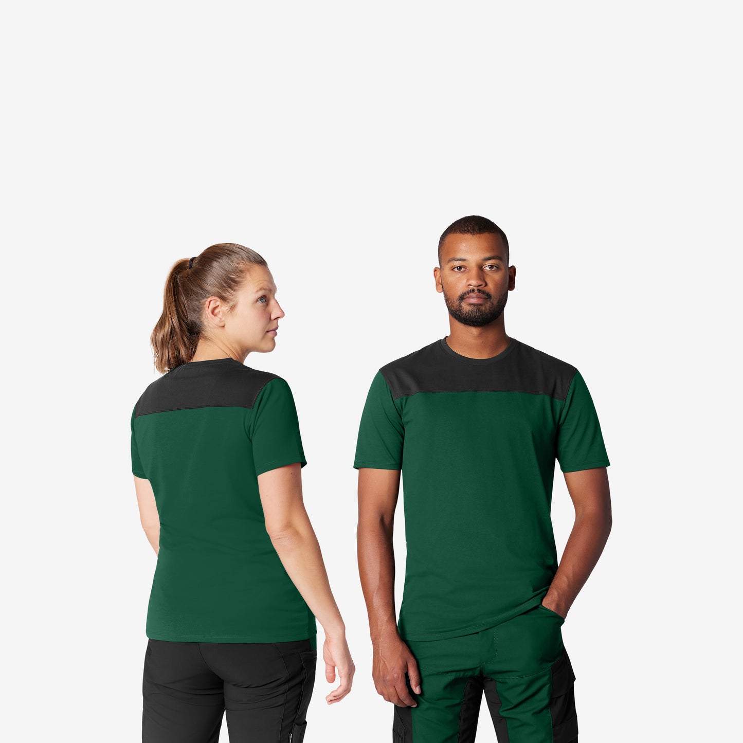 FHB Knut T-Shirt Grün/Schwarz 822200